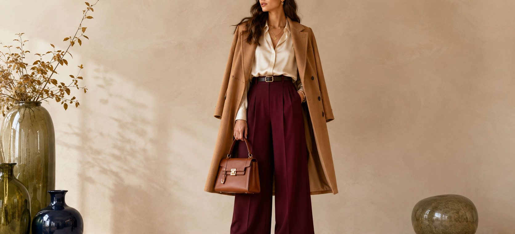 Colors that go with burgundy outfit ideas for women