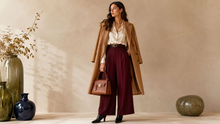 Colors that go with burgundy outfit ideas for women